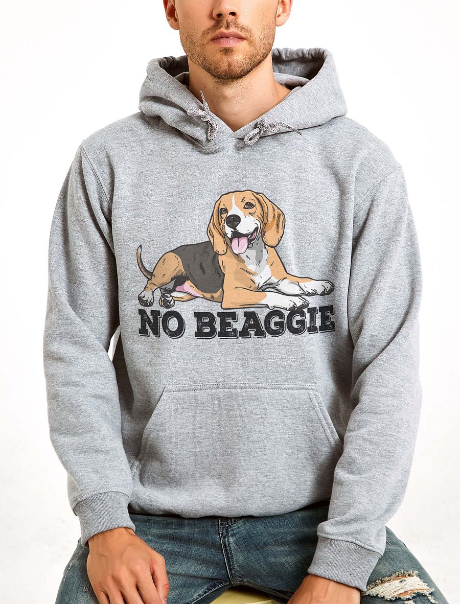 No Beaggie Hooded Sweatshirt of a Beagle(Tricolor) | Funny Hoodie for Beagle Paw-rents product image (20)