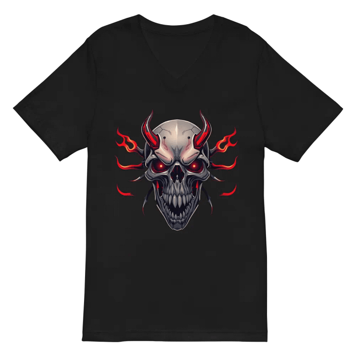 Inferno Skull V-Neck Tee Bella+Canvas (Men's) product image (2)