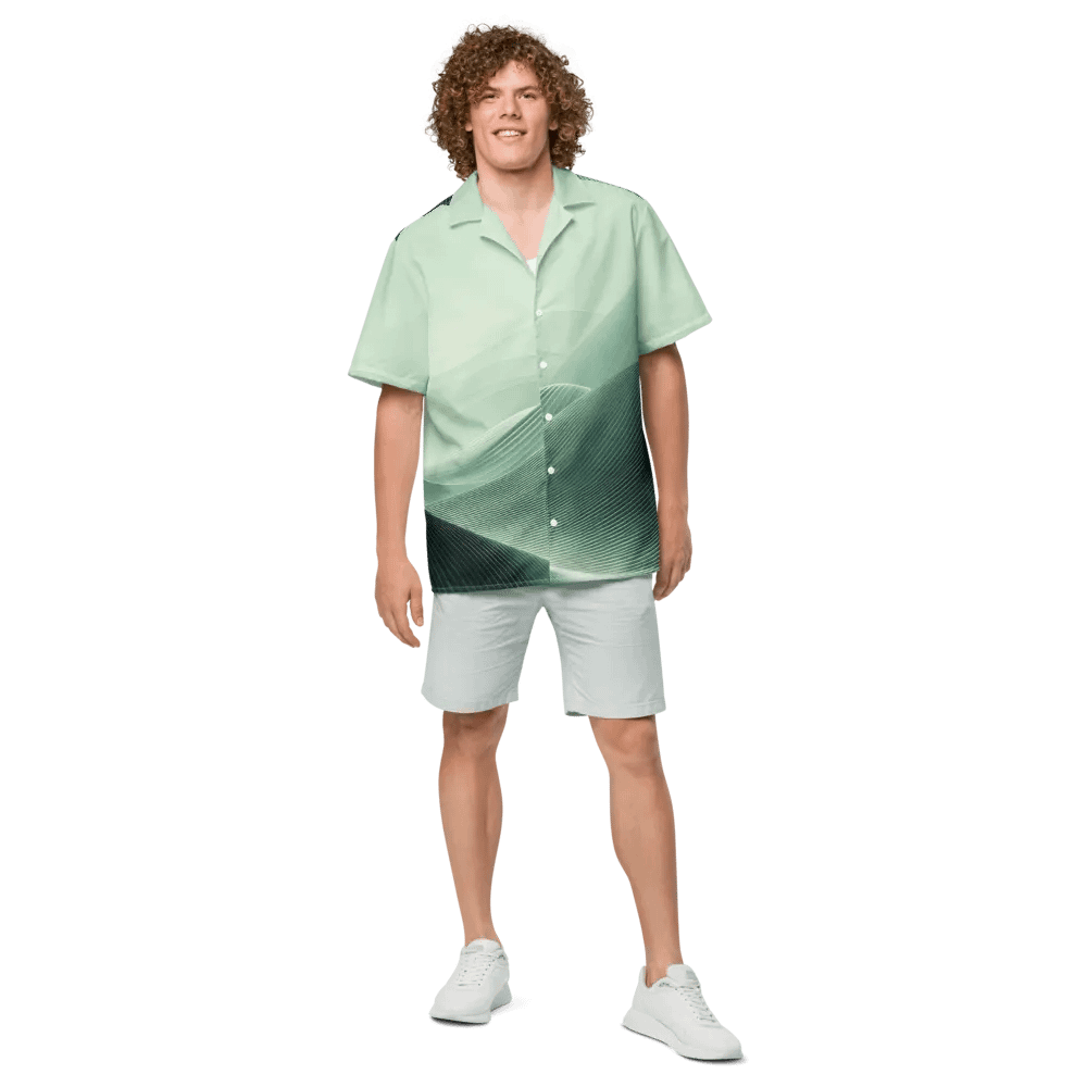 Men's Full-Print-6 Green Hawaiian Shirt product image (2)