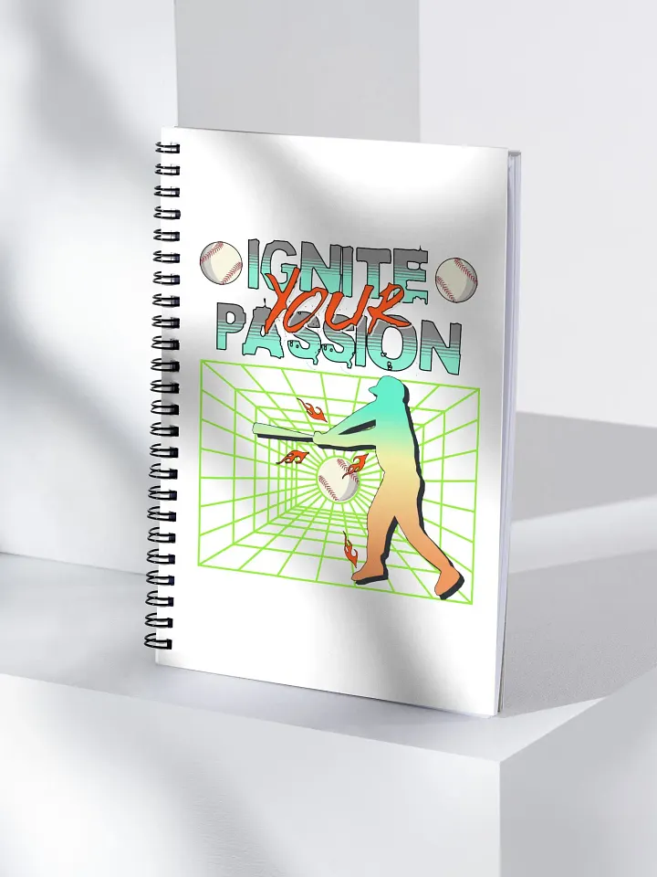 Ignite Your Passion Baseball Spiral Notebook product image (2)
