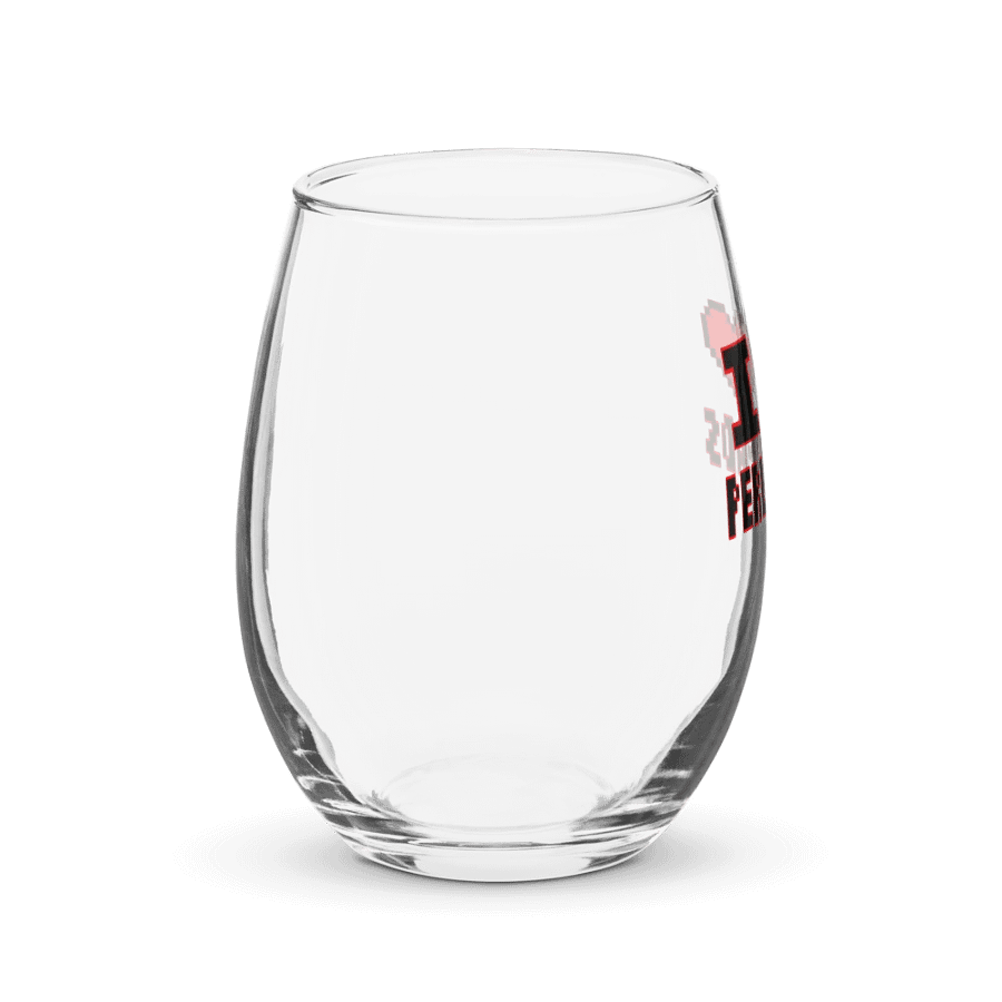 I Heart Perler Bead 2 Wine Glass product image (4)