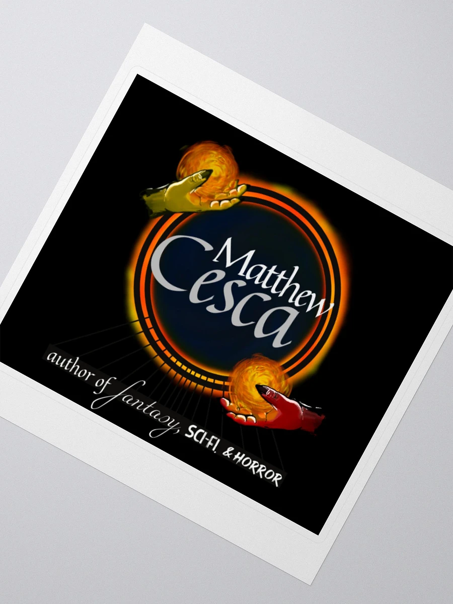 Matthew Cesca Black Author Logo Sticker product image (2)