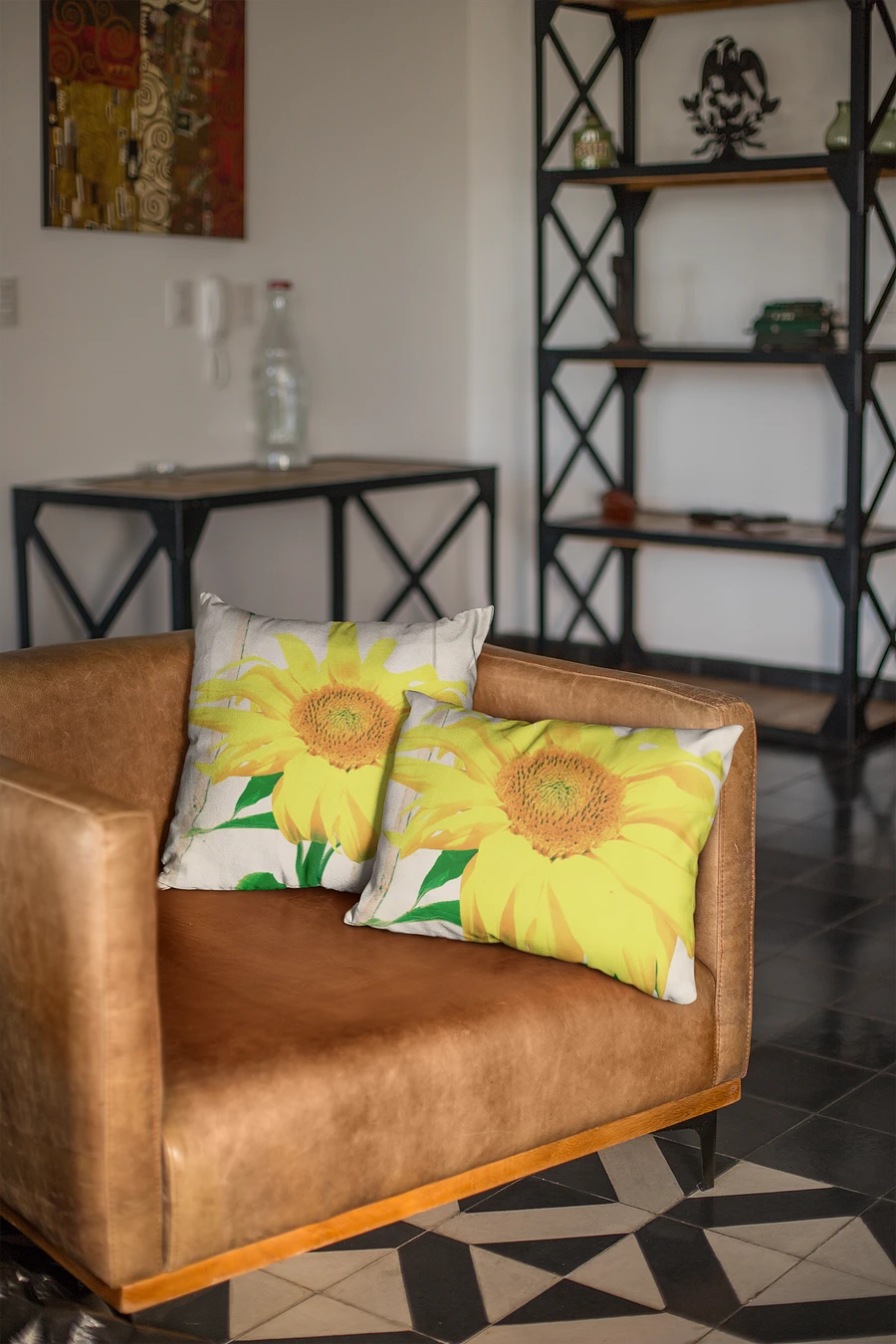 Sunflower Picture Throw Pillow Design product image (3)