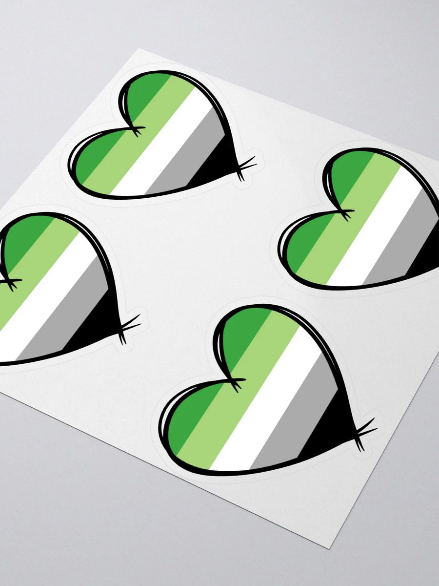 Aromantic Pride Stickers product image (3)