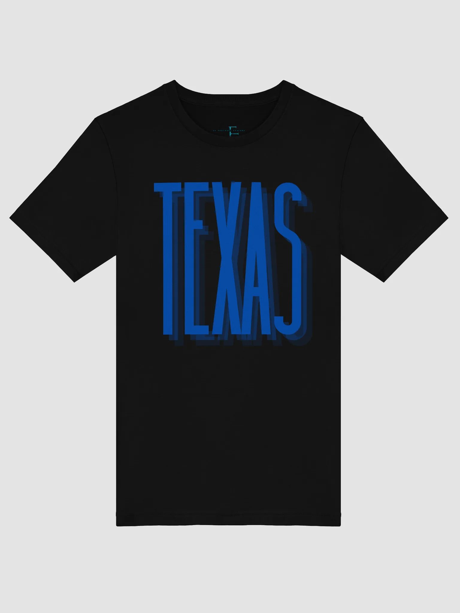🔵 Modern Texas Typography T-Shirt | Bella+Canvas Unisex Tee | Blue Sansterdam Font Design product image (29)