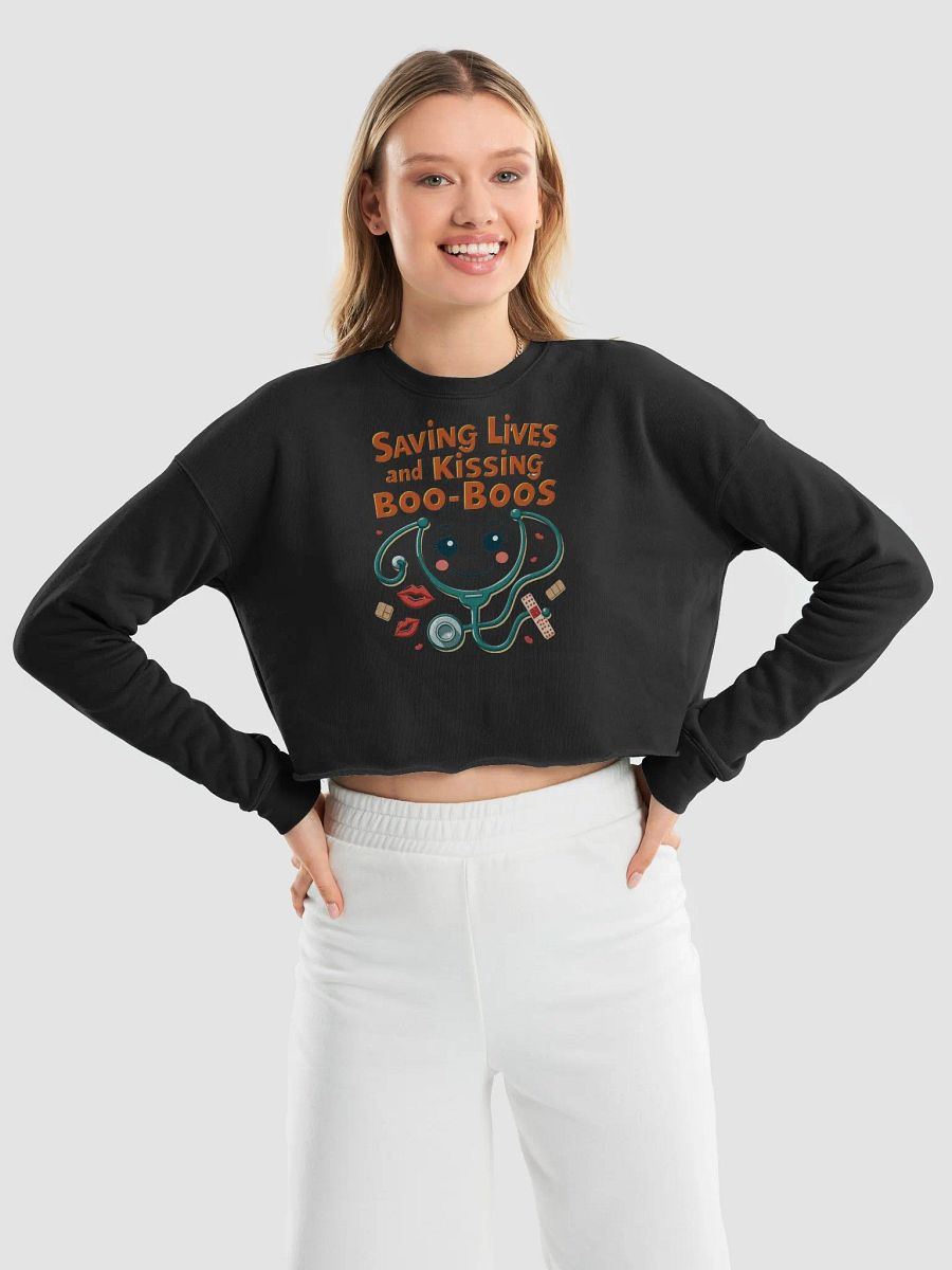 Kisses and Boo-Boos Fleece Crop Sweatshirt product image (41)