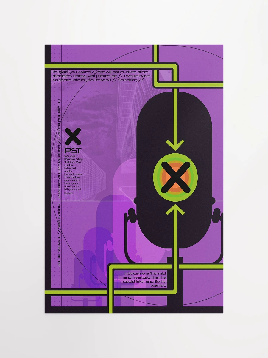 Phase Set Transit | Purple Paper Poster product image (4)
