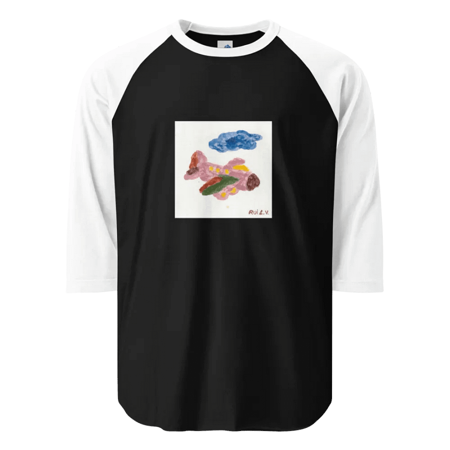Kid Airplane (Tultex Fine Jersey Raglan Tee) product image (7)