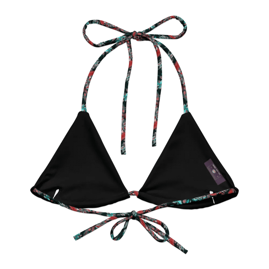 Tropi-cool | Recycled Padded String Bikini Top product image (5)