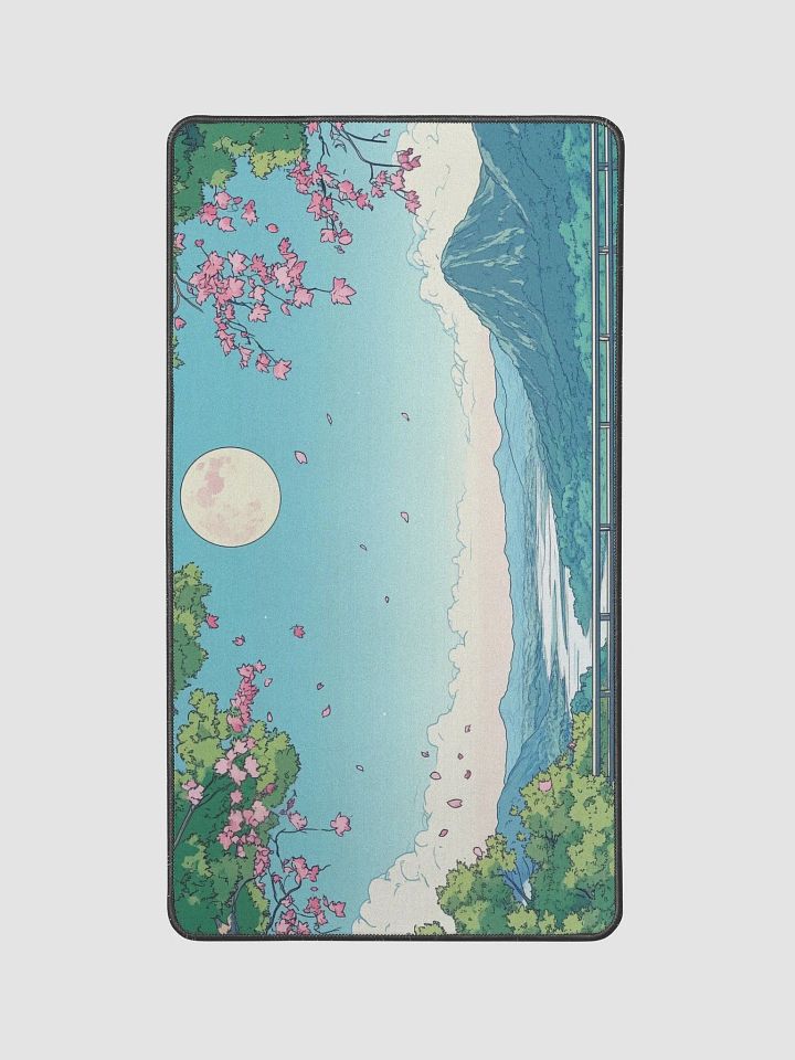Moonlit Sakura Scenery Desk Mat - 12"x22" product image (2)