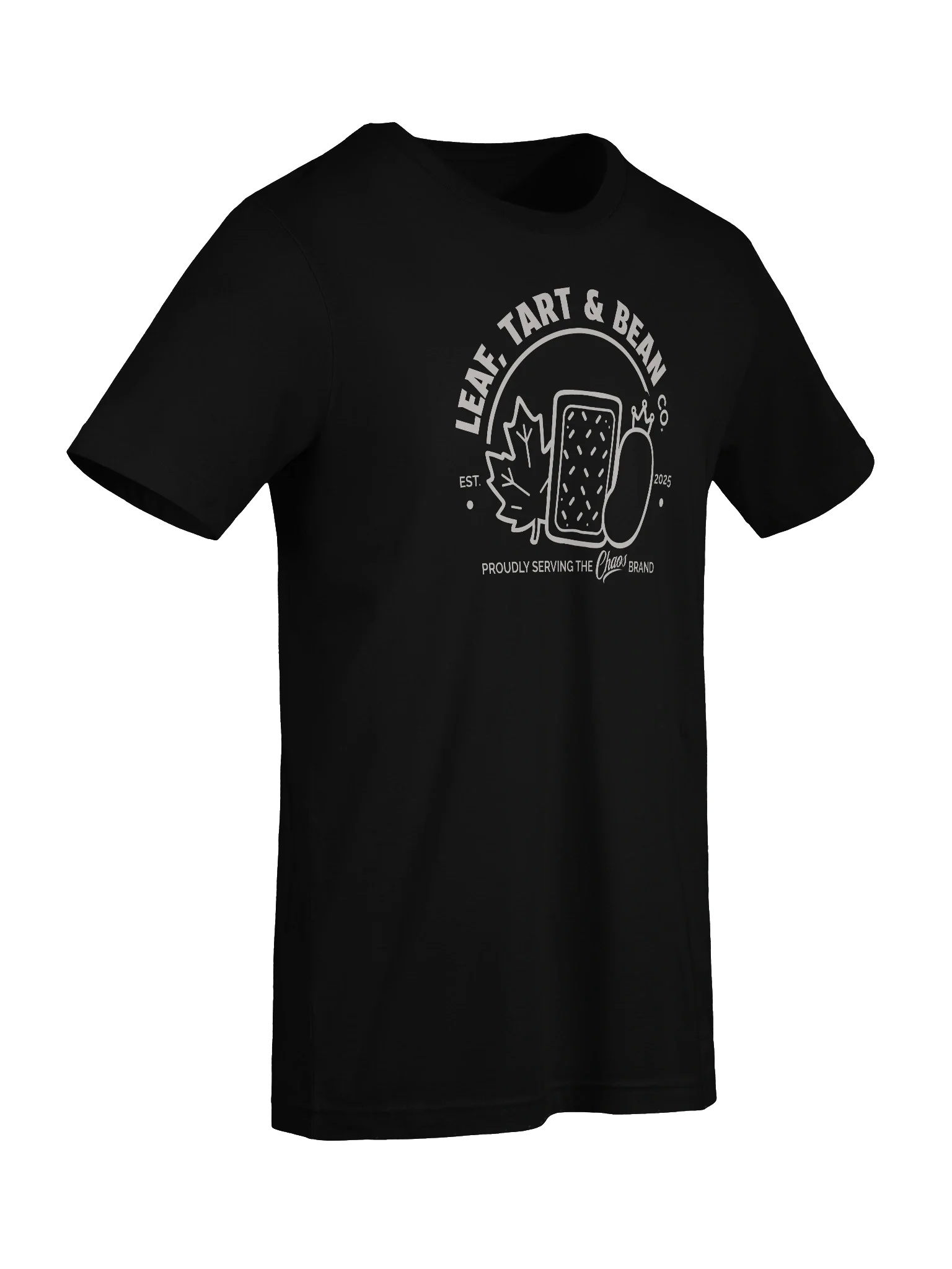 Leaf, Tart & Bean Co. T-shirt (Light Text) product image (9)