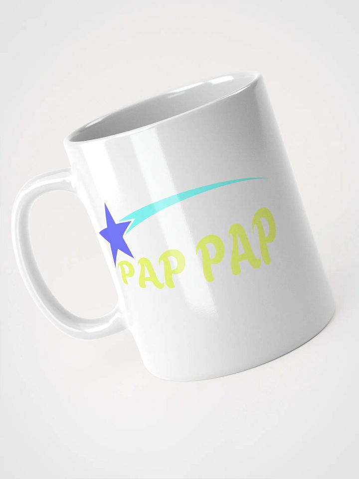 Pap Pap Starry Swoosh White Glossy Mug product image (1)