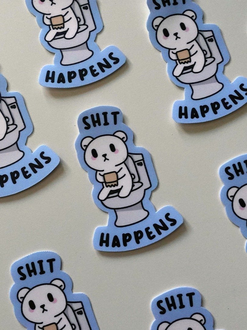 Shit happens sticker product image (1)