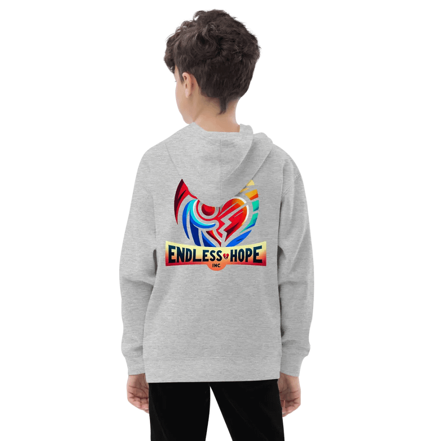 Endless Hope Inc Youth Fleece (White Writing) product image (5)