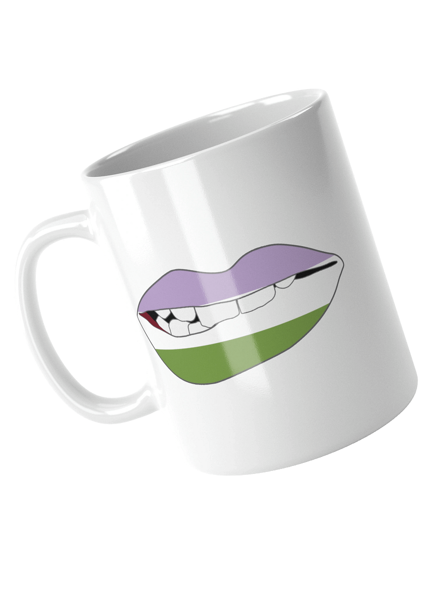 Genderqueer Pride Flag Biting Lips Mug product image (3)