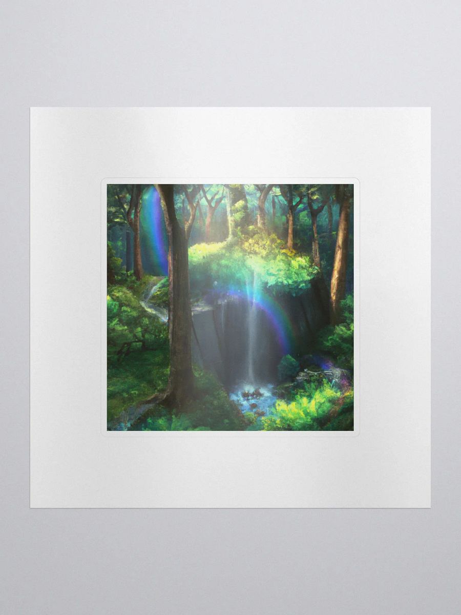 Galactic Wild Rainbow Waterfall Forest Sigma Sticker product image (1)