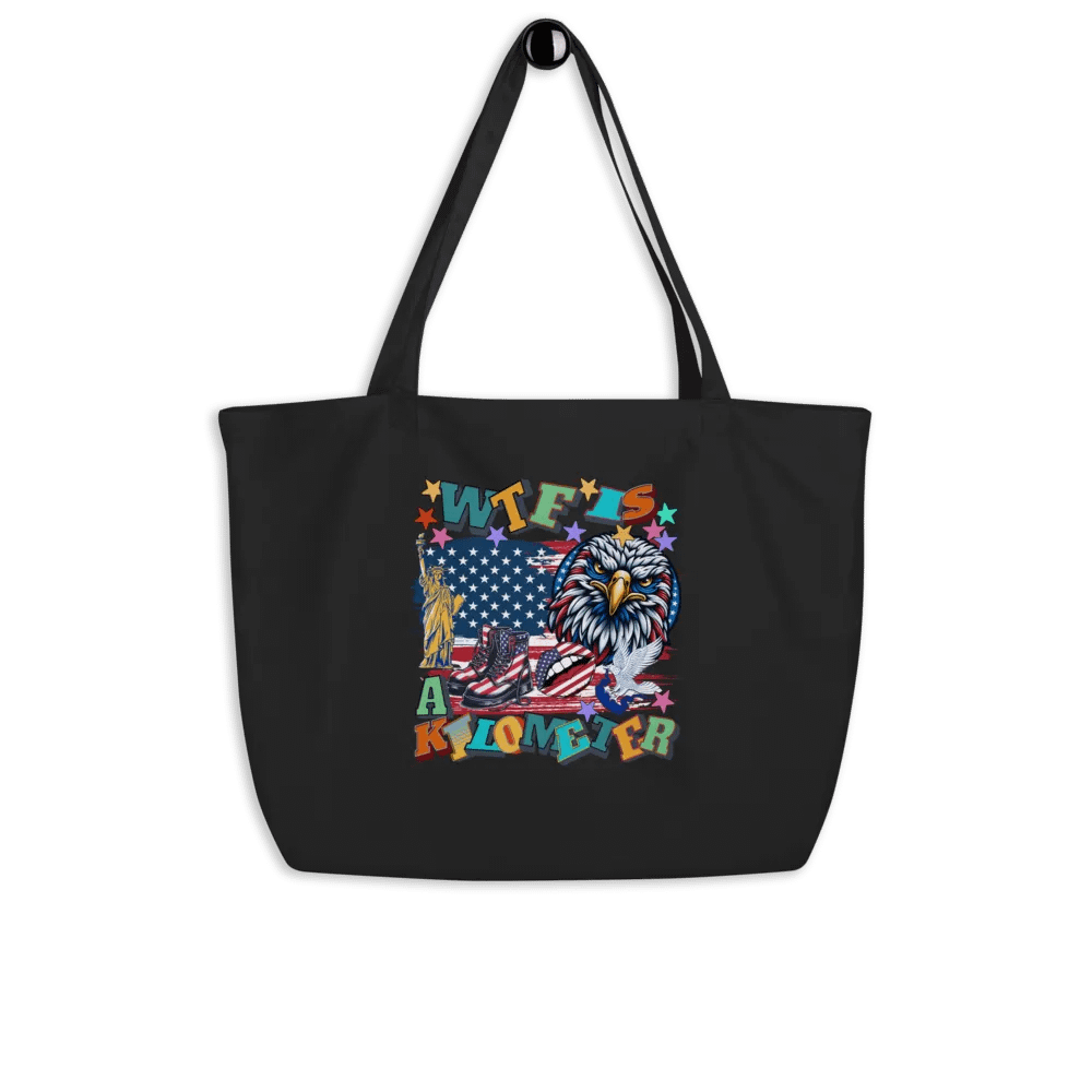 WTF Is A Kilometer Patriotic Pride Eco Tote product image (4)