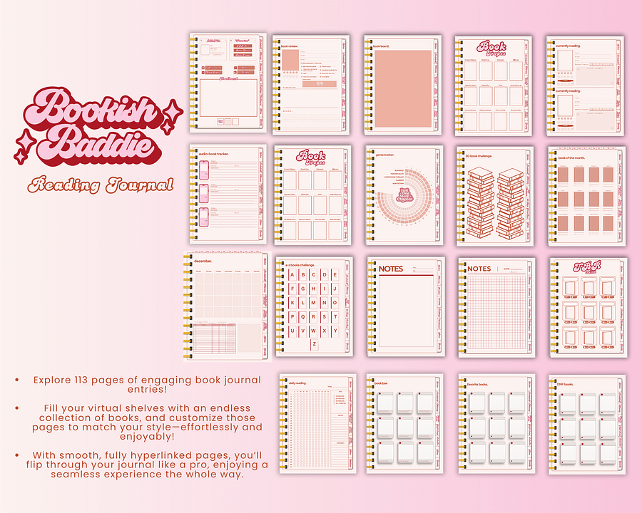 Bookish Baddies Reading Journal product image (2)