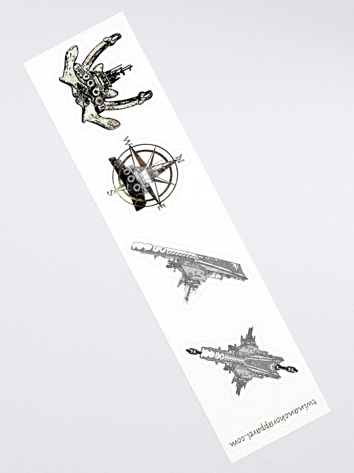 Mixed design Foss Tug sticker sheet (sheet size 15" x 3.75") Kiss Cut Stickers product image (2)