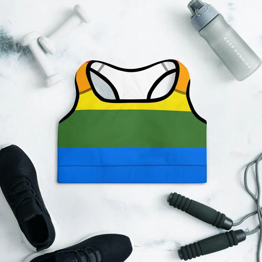 Rainbow Burst Padded Sports Bra product image (11)