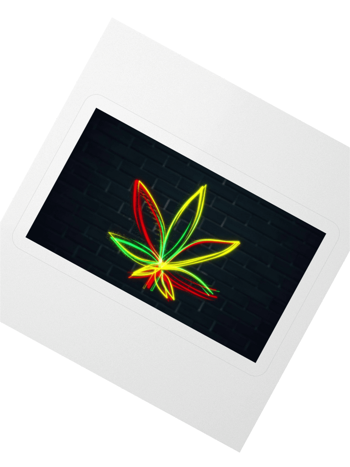 Weed Leaf Kiss Cut Sticker product image (6)