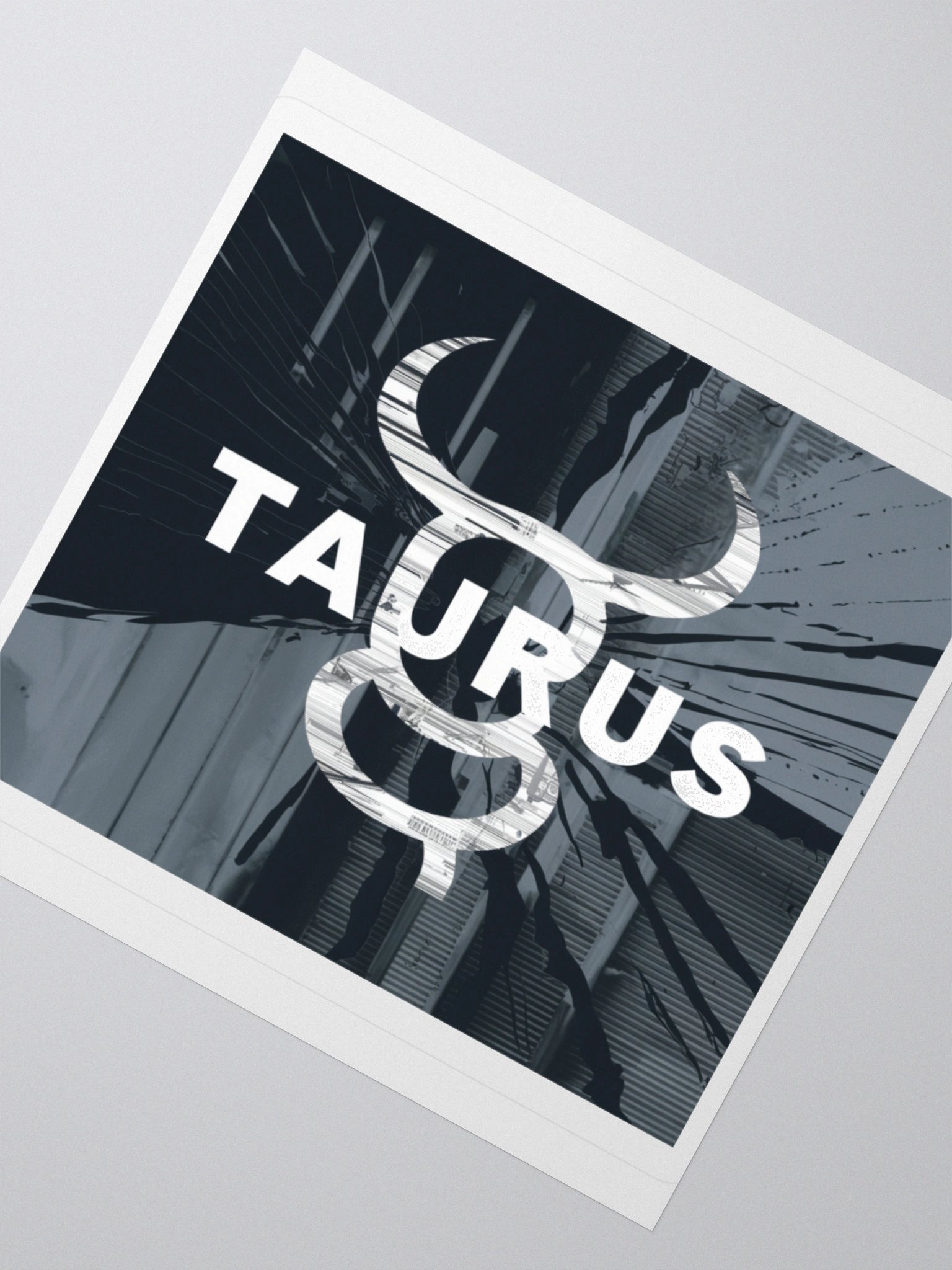 Taurus Zodiac Sticker - Minimalist Bull Horns - Durable Vinyl product image (4)