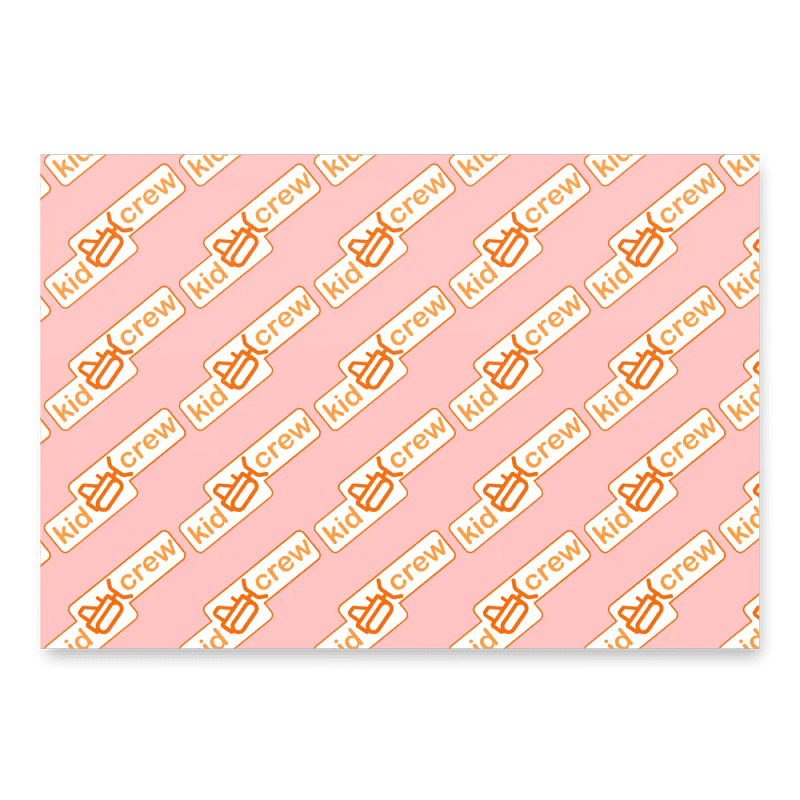 Blush color gift wrap - 3 sheets