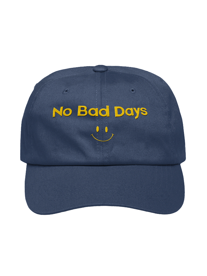 'No Bad Days' Embroidered Hat – Minimalist Gold Stitch Dad Cap / Cap | Positive Streetwear Hat product image (7)