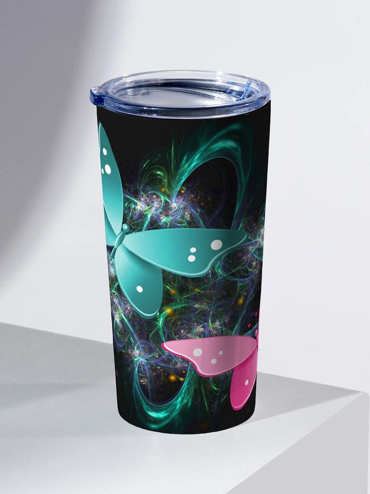 Neon Butterfly 20oz Stainless Steel Tumbler product image (2)