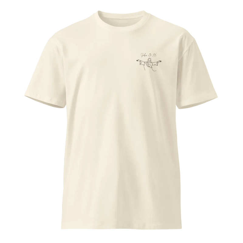 John 3:16 White Essential Faith Tee