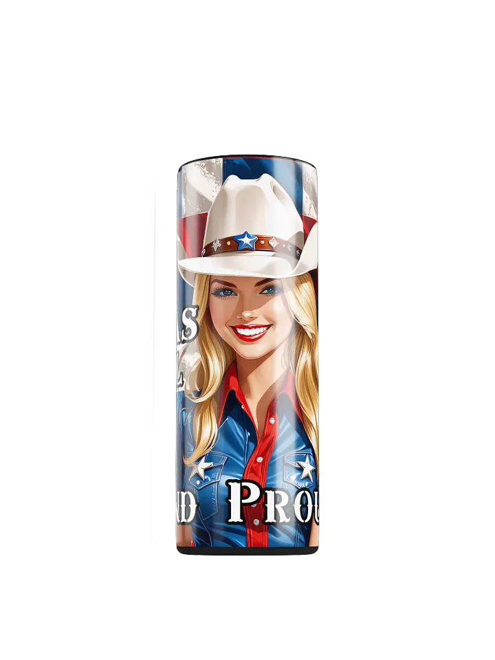 Texas Girl 20 oz Skinny Stainless Steel Tumbler - v2 product image (1)