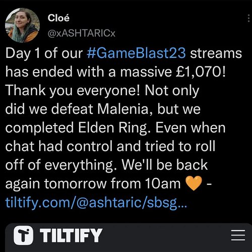 Thanks everyone for today! We'll be back tomorrow from 10am on twitch.tv/ashtaric - you can donate to interact with the strea...