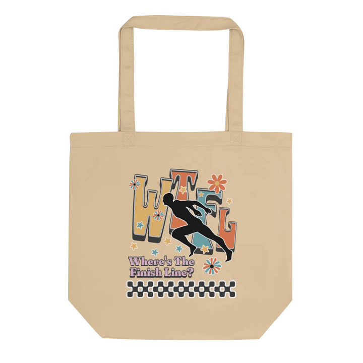 WTFL Wheres The Finish Line Floral Finish Line Tote Bag product image (1)