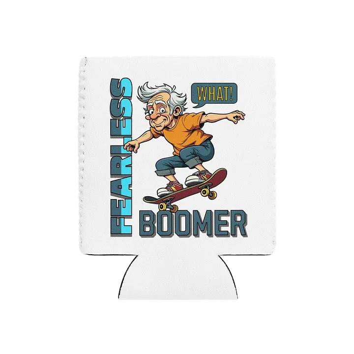 Fearless Boomer Skateboarding Coozie product image (2)