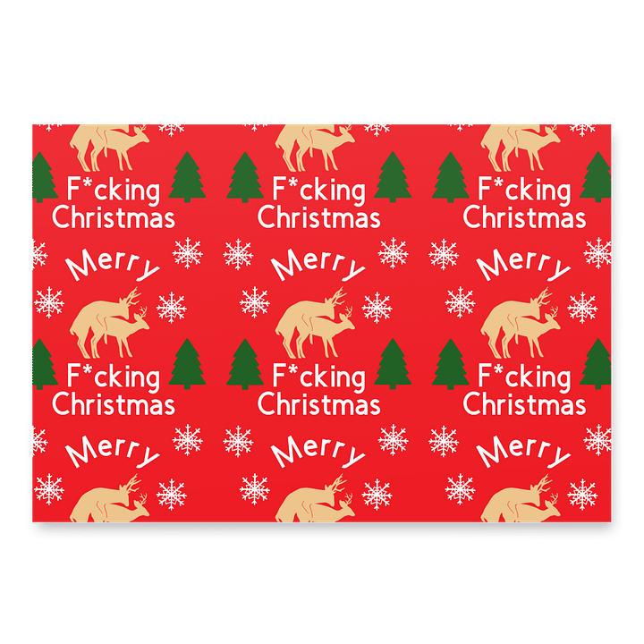 Aggressive Holiday Wrapping Paper product image (1)