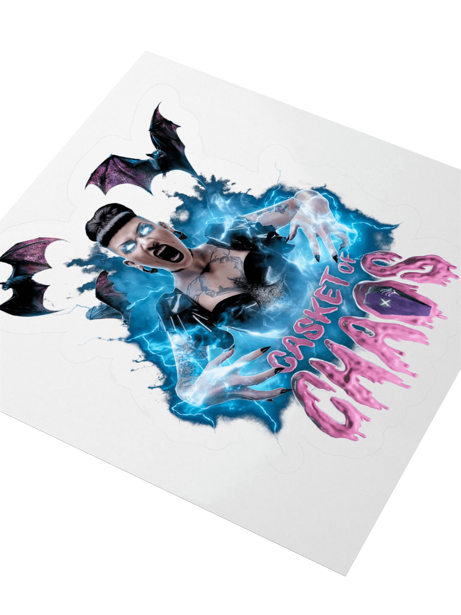 Casket of Chaos Horror Kiss Cut Sticker product image (3)