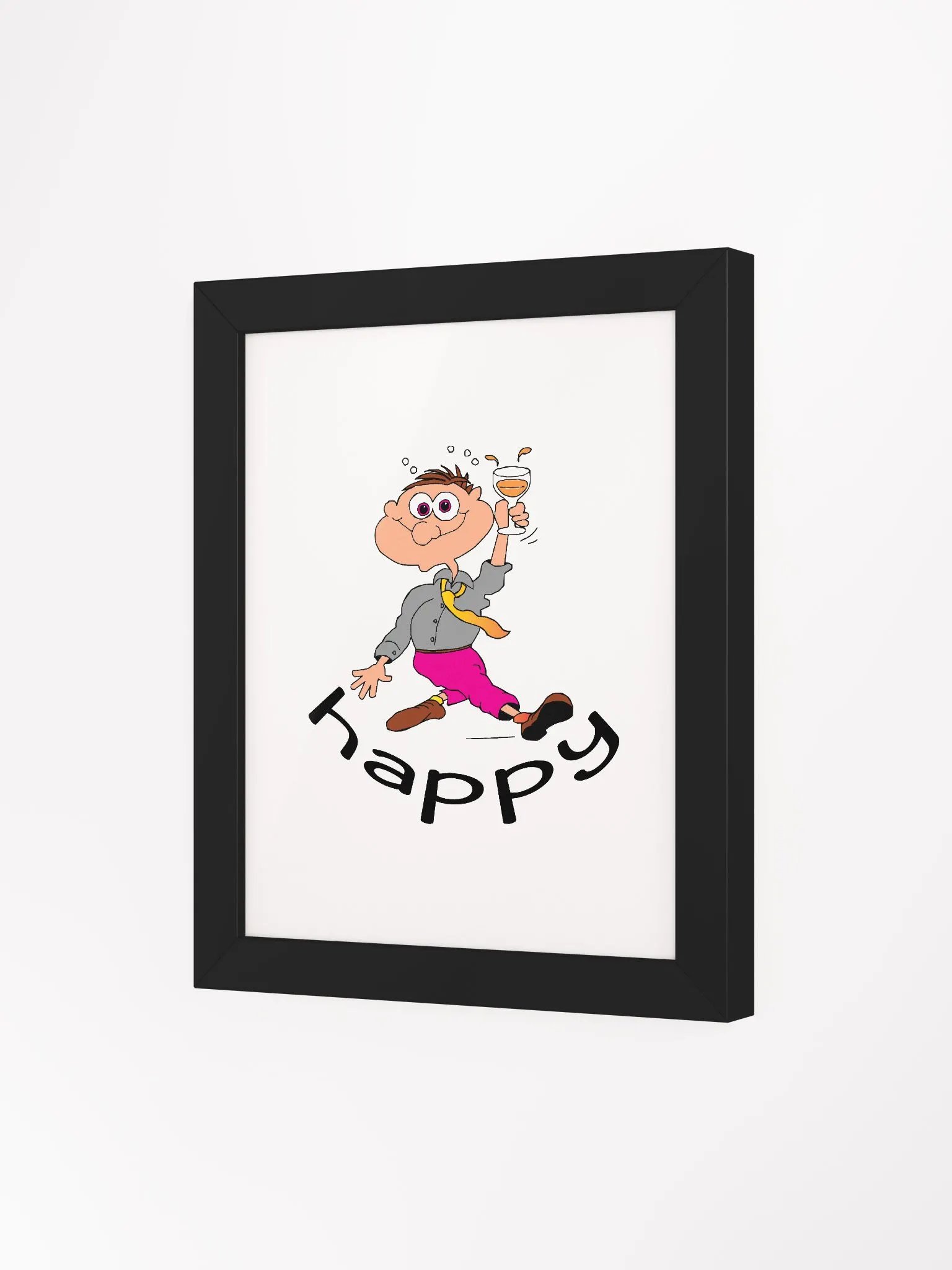 Cheers to Joy Framed Cartoon Print product image (25)