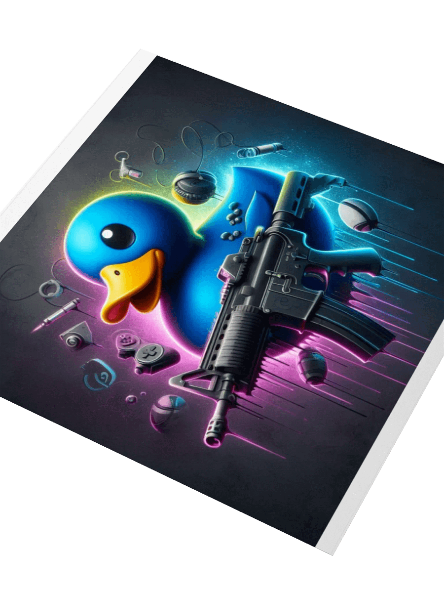 Neon Duck Dreams Kiss Cut Stickers product image (3)