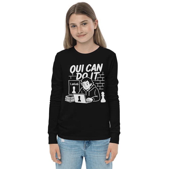 Oui Can Do It - Youth Long Sleeve T-Shirt product image (1)