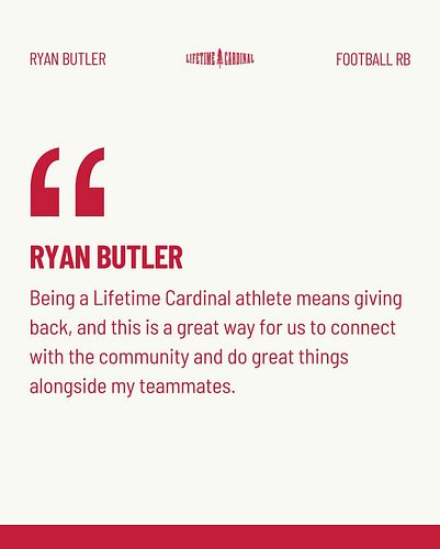 Being a #LifetimeCardinal athlete goes far beyond the game.⁠
⁠
Support the next generation of athletes like @ryan9butler and ...