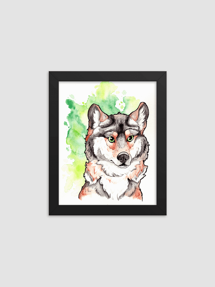Mexican Gray Wolf Bust - Framed Print product image (1)