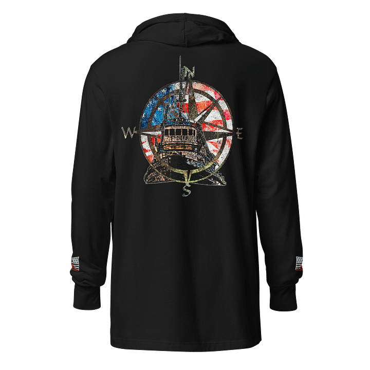 Compass Rose Pacific Falcon Flage hoodie Tee product image (1)