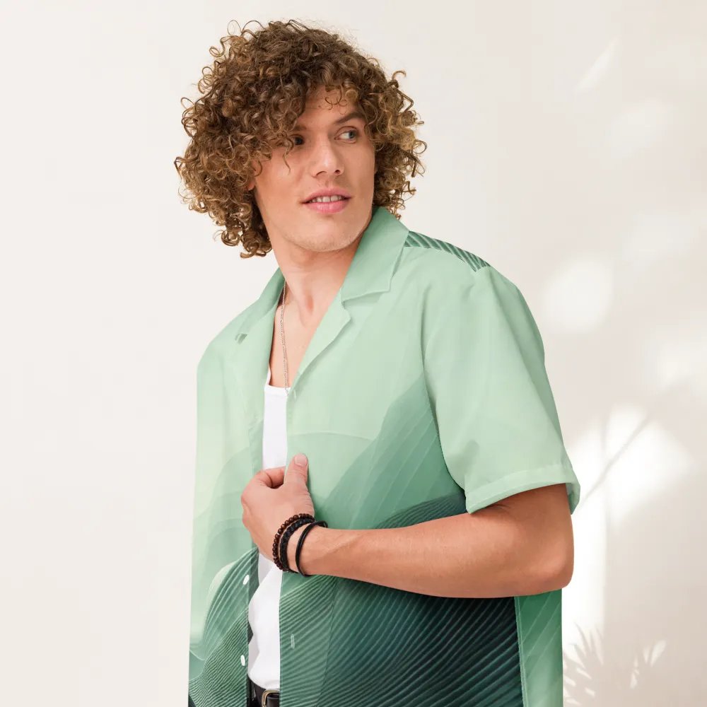 Men's Full-Print-6 Green Hawaiian Shirt product image (8)