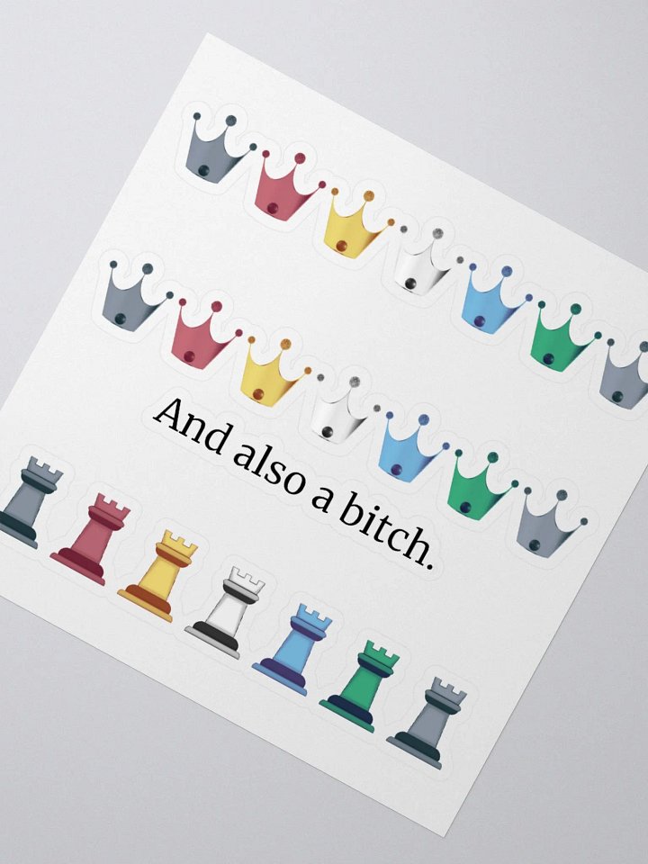 Sticker Sheet: Disability Pride & Also a Bitch product image (2)