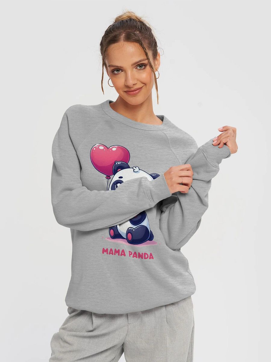 Mama Panda Heart Balloon Sweatshirt product image (8)