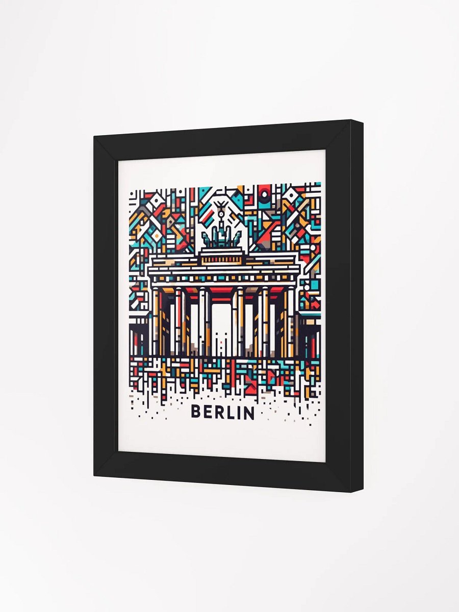 Framed High-Quality Matte Poster (in) | AI Design Berlin city product image (9)