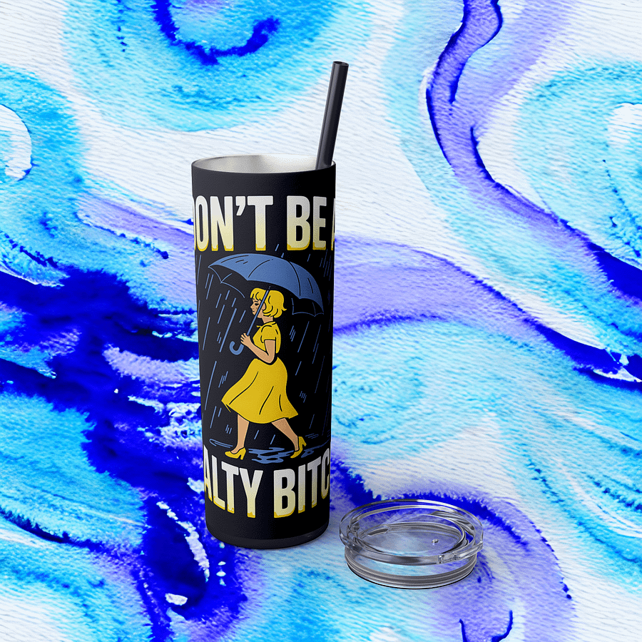 Funny Retro Salty Bitch Tumbler Wrap PNG, Don’t Be A Salty Bitch Sublimation Design, Sarcastic Rain Girl Vintage Tumbler Wrap PNG product image (2)