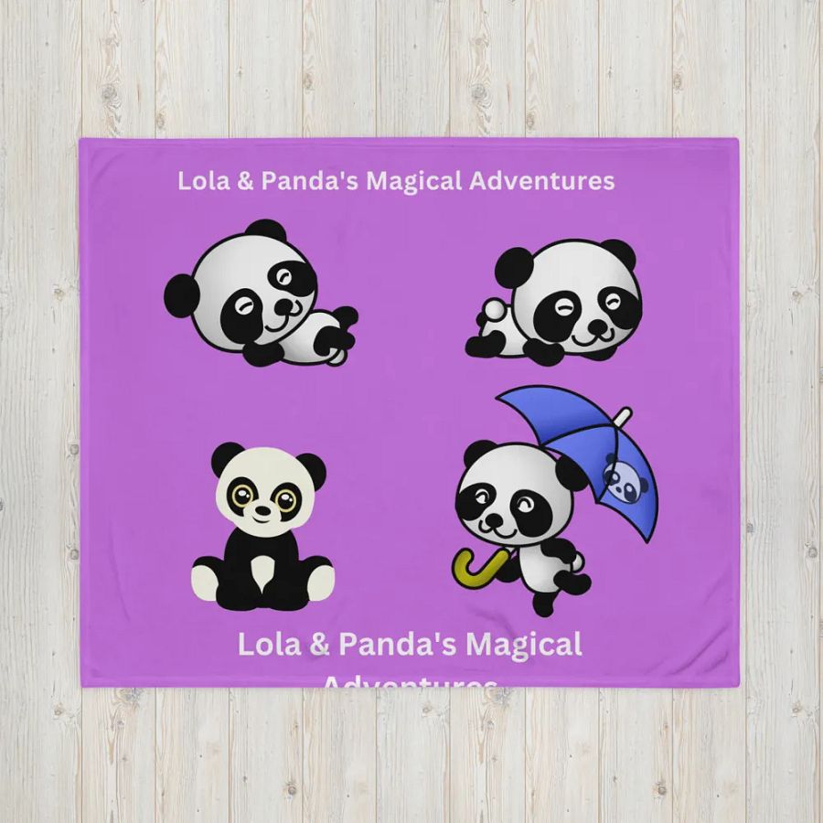 Lola & Panda's Magical Adventures Throw Blanket product image (16)
