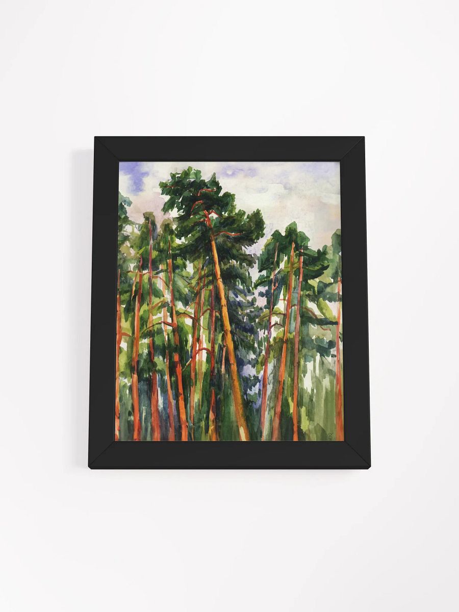 Enchanted Pine Forest Matte Poster - Bright Pines product image (5)