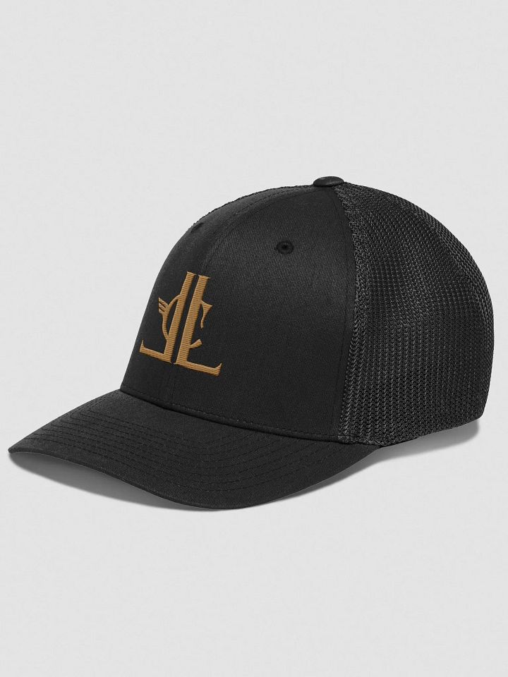 Legacy Co Official - Gold Logo Flexfit Mesh Back Trucker Hat product image (18)